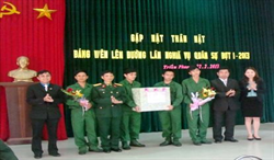 Huyện đoàn Triệu Phong: tổ chức gặp mặt 39 đảng viên trẻ nhập ngũ năm 2013