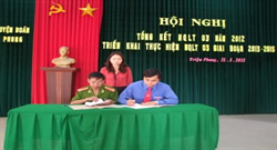 Huyện đoàn Triệu Phong phối hợp với Công an huyện phòng, chống ma túy trong thanh, thiếu niên