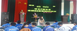 Huyện đoàn Triệu Phong tổ chức hội thảo truyền thông giáo dục phòng tránh tai nạn bom mìn 